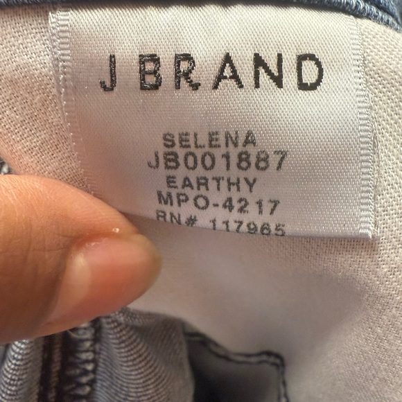J Brand Women’s Selena Mid-Rise Cropped Bootcut Jeans Earthy Wash Blue Size 25 - Picture 5 of 8